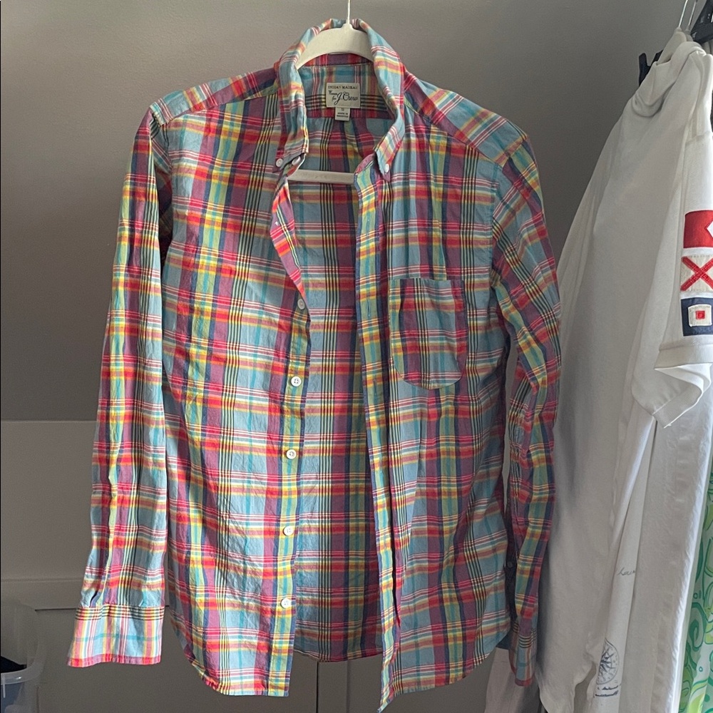 J. Crew Indian Madras Button-Down Shirt - Men's